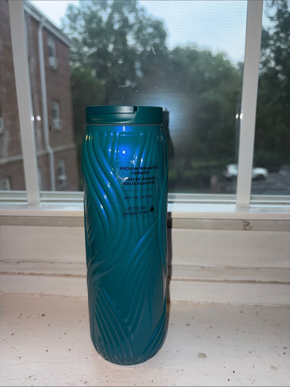 Starbucks Teal Swirl Vacuum Tumbler